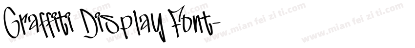 Graffiti Display Font字体转换